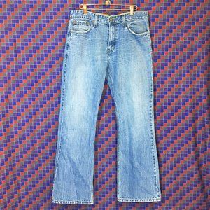 MEN'S LEVI STRAUSS SIGNATURE JEANS LOW BOOTCUT LEVIS SIZE 33X32 DENIM JEAN PANTS